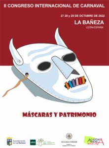 Cartel II Congreso internacional de Carnaval en formato vertical
